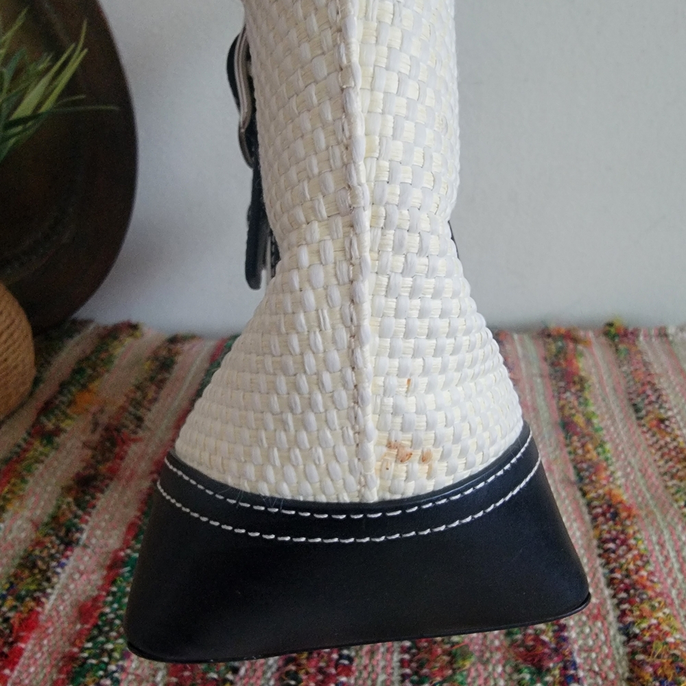 Rare Coach Raffia Handbag - Picture 11 of 12